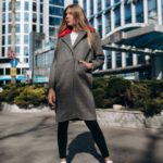 заказать серое женское кашемировое пальто в Украине