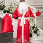 купить костюм деда мороза на новый год красного цвета дешево в интернете