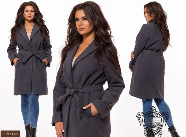 жіноче графітове Пальто великих розмірів жіноче турецька кашемір