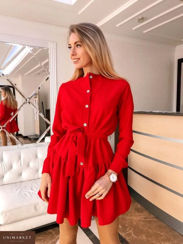 Придбати жіночу сукню люкс червоного кольору дешево
