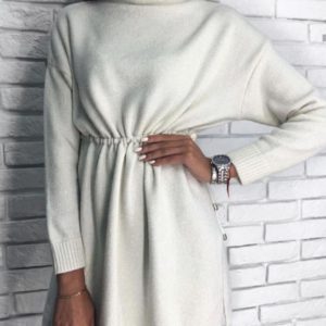 Купить в интернет-магазине белое платье-туника люрекс оптом Украина
