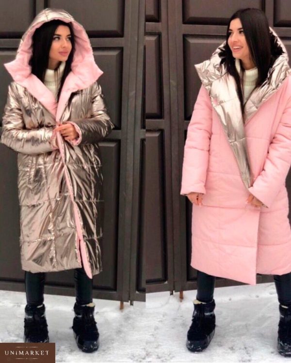 Купити в інтернет-магазині жіноче двостороннє пальто дешево