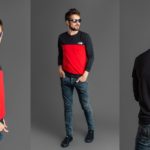 Купить Батник мужской черный с красным дешево в интернете турецкая двунитка