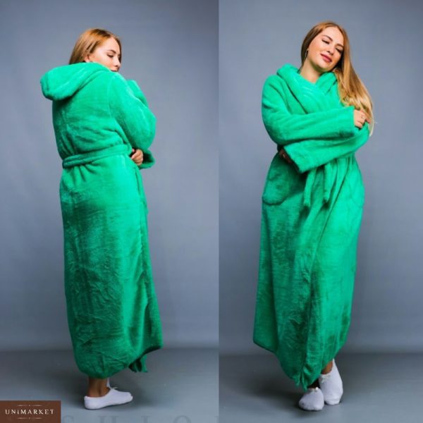 Заказать женский длинный махровый халат больших размеров оптом Украина