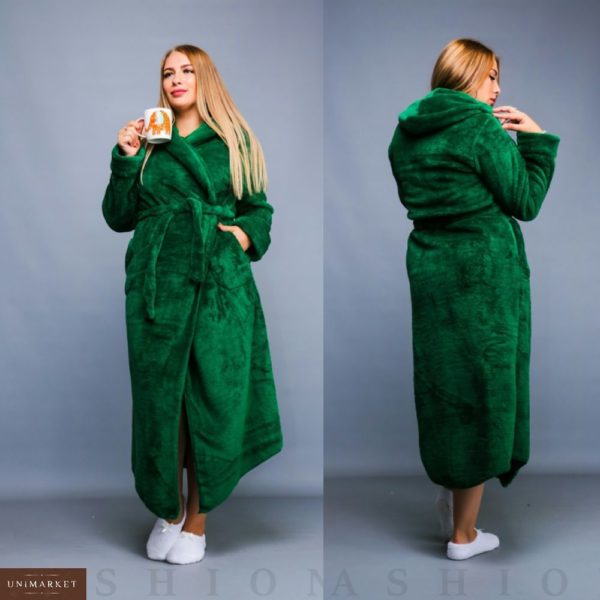 Заказать женский длинный махровый халат больших размеров оптом Украина