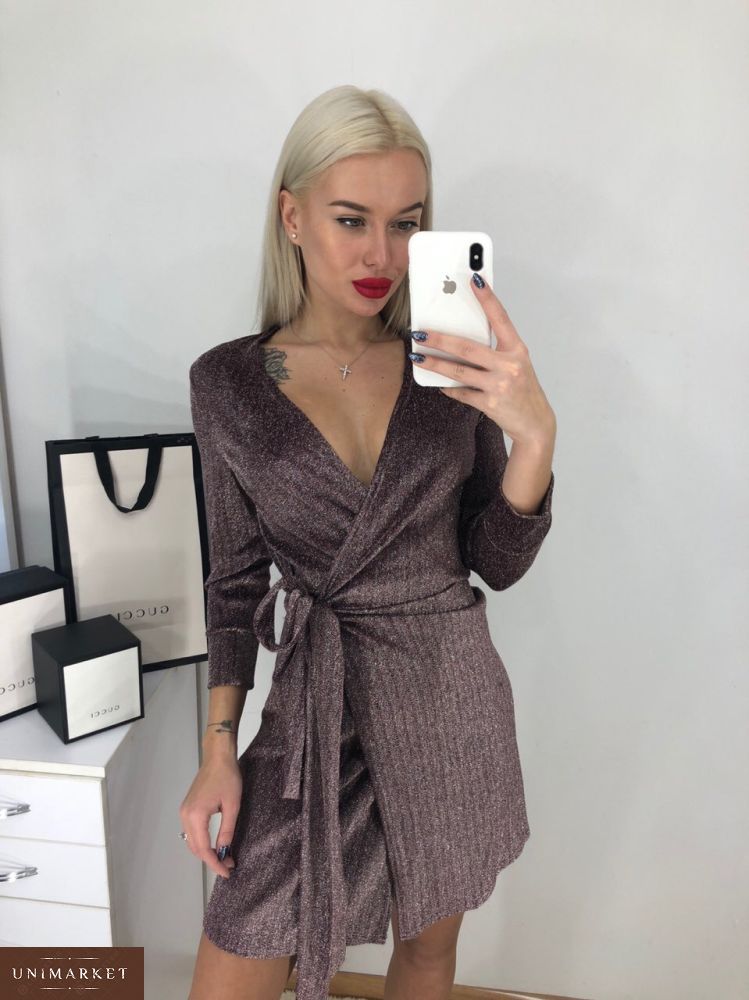 Купить Платье женское люрекс электрик M по самой низкой цене в Украине