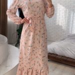 Замовити довге літнє плаття з бавовни для жінок