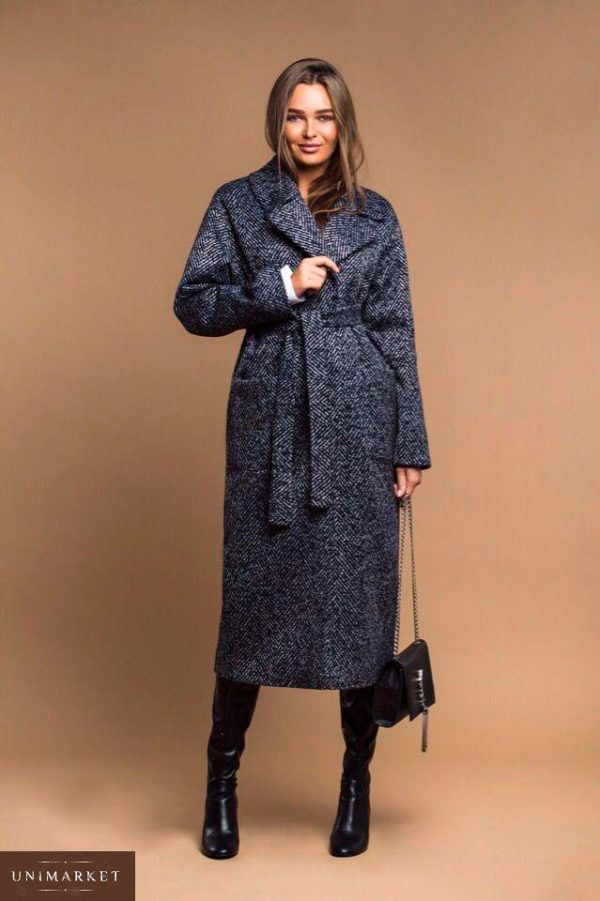 Приобрести в интернет-магазине женское пальто длинное на подкладке дорогой с посадкой отличной цвета серого дешево