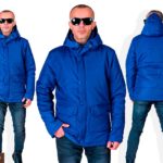 Купить в интернет-магазине мужскую куртку весеннюю на синтепоне цвета индиго дешево