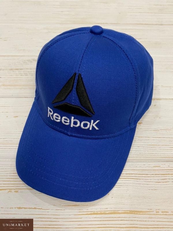 Замовити в подарунок жіночу кепку з регулятором Reebok синього кольору дешево