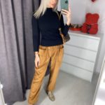 Замовити недорого жіночі штани з кишенями коричневого вельветові кольору оптом Україна