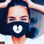 Замовити жіночу захисну маску багаторазового використання від коронавируса з принтом онлайн