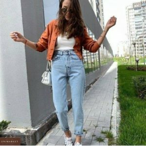 Замовити онлайн жіночі світлі джинси Mom в Україні