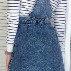 Придбати жіночий синій джинсовий сарафан на заклепках (розмір 42-48) дешево