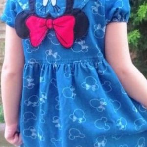 Приобрести синее детское платье с Микки Маусом дешево