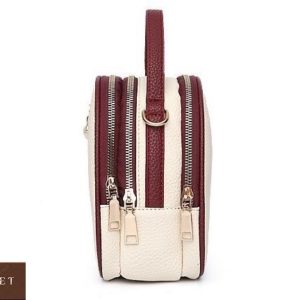 Заказать бежевую женскую мини сумку копия бренда Gucci по скидке