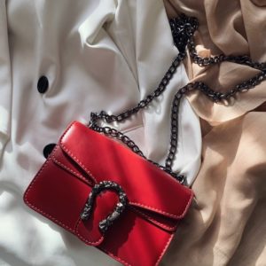 Приобрести женскую красную сумка копия Gucci недорого