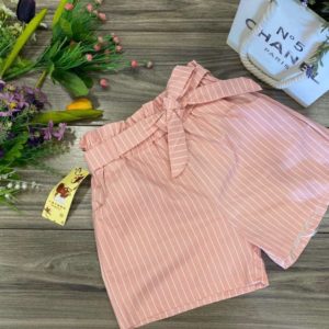 Купить пудра женские летние полосатые шорты из хлопка в Киеве