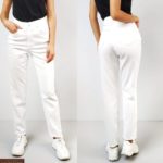 Купить белые женские джинсы Mom прямого кроя по низким ценам