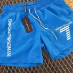 Купить синие мужские летние шорты Armani с подкладкой из сетки (размер 46-54) онлайн