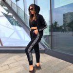 Заказать черный прогулочный костюм Givenchy женский на змейке в Украине