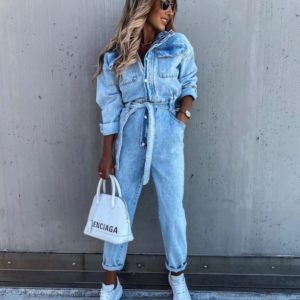 Женские джинсовые комбинезоны — купить в интернет-магазине Ламода