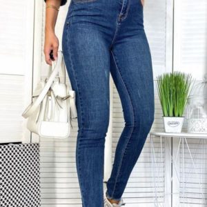 Замовити сині джинси жіночі американка з необробленими краями за низькими цінами