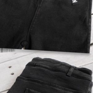 Купити чорні темні джинси скинни на флісі за низькими цінами для жінок