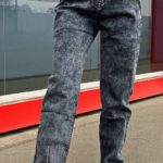 Заказать серые стрейчевые джинсы-слоучи варенки для женщин онлайн
