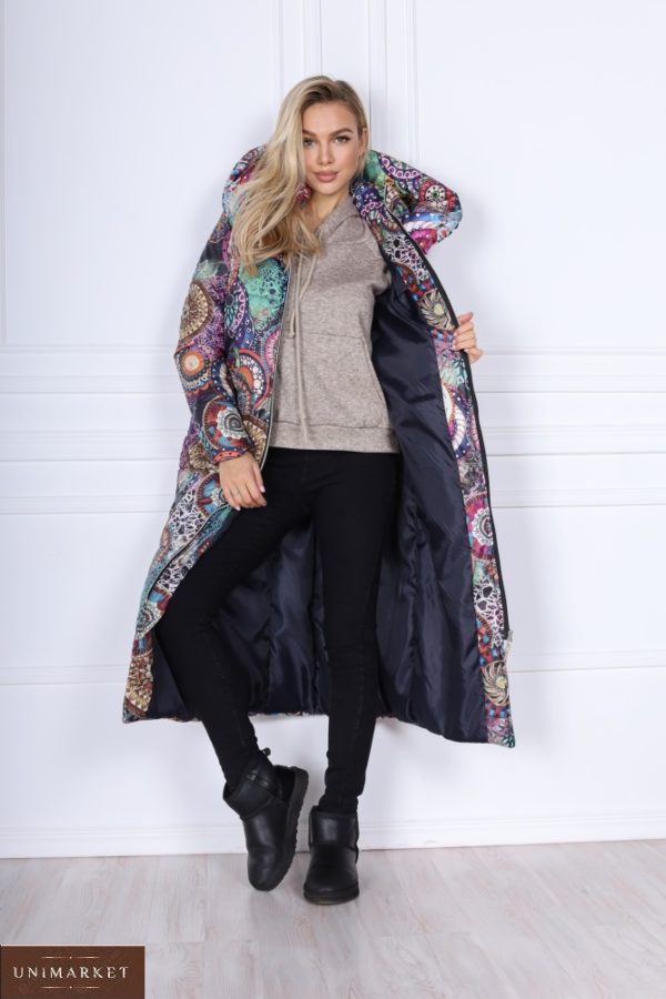 Придбати жіночу теплу куртку різних кольорів на блискавки з поясом-резинкою (розмір 42-48) онлайн
