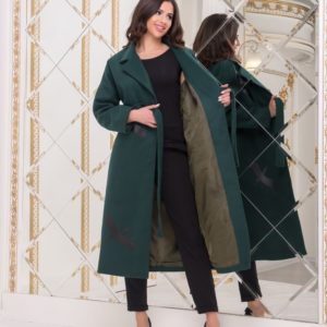 Приобрести цвета бутылка женское кашемировое пальто с принтом журавли (размер 42-56) в интернете