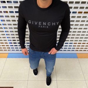 Купить недорого черного цвета свитшот Givency из двухнитки для мужчин