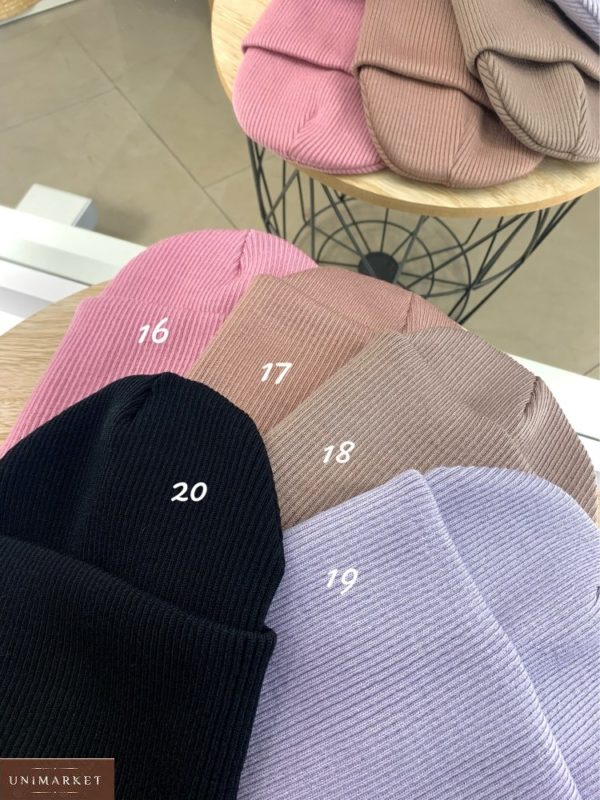 Замовити різних кольорів шапку подвійну з підворіть з акрилу для чоловіків і жінок дешево