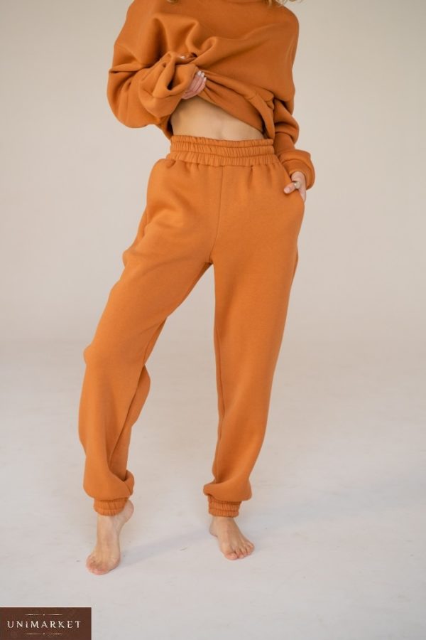 Замовити оранж штани для жінок спортивні oversize (розмір 42-48) по знижці