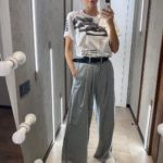 Замовити жіночі сірі штани палаццо з вовни онлайн