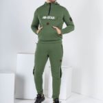 Купить недорого мужской спортивный костюм ЯR-STAR с капюшоном (размер 46-52) цвета хаки