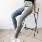 Замовити блакитні, сірі джинси скинни жіночі стрейчеві двоколірні в інтернеті