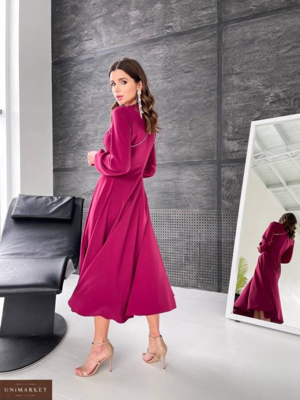 заказать женское летнее платье красного цвета по лучшей цене в Украине
