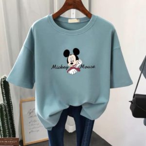 Заказать фисташка женскую футболку Mickey Mouse дешево