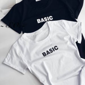 Купити онлайн чорну, білу футболку Basic для жінок