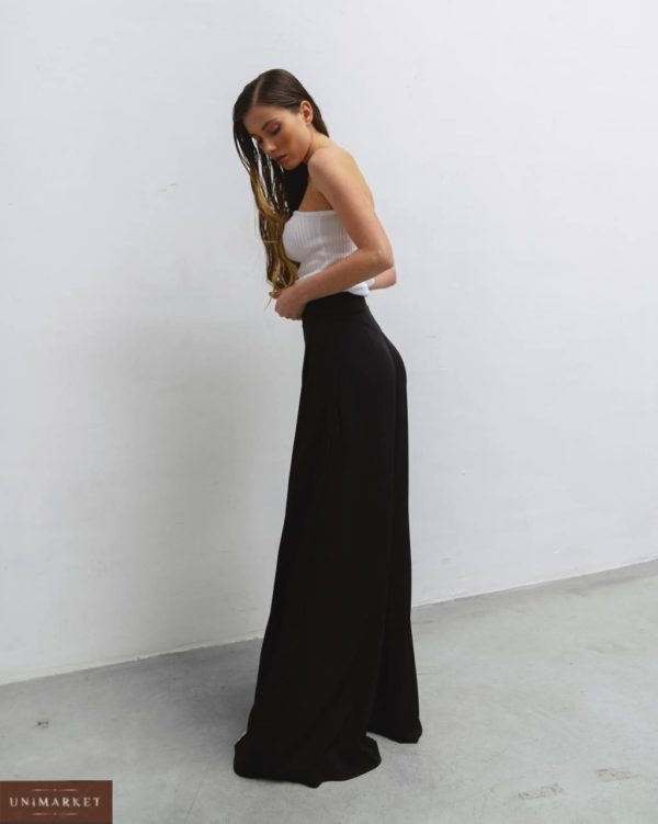 купити жіночі штани круїз чорного кольору за вигідною ціною онлайн