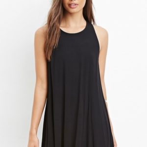 Замовити чорне плаття-майка з віскози для жінок недорого