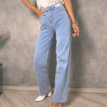 Замовити недорого жіночі літні стрейчеві джинси блакитного кольору