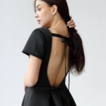 купити літнє плаття з відкритою спиною чорного кольору недорого з швидкою доставкою