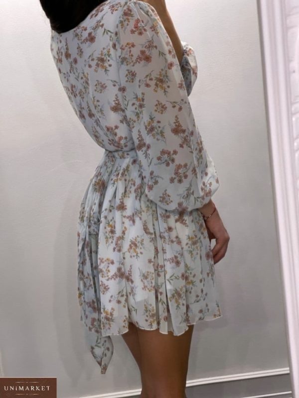 Приобрести белое женское летнее платье из шифона в интернете