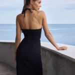 купить вечернее черное платье силует по лучшей цене от Unimarket