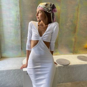 замовити жіноче трикотажна сукня з оголеною талією недорого онлайн