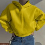 купить женское худи с капюшоном желтого цвета недорого в онлайн магазине