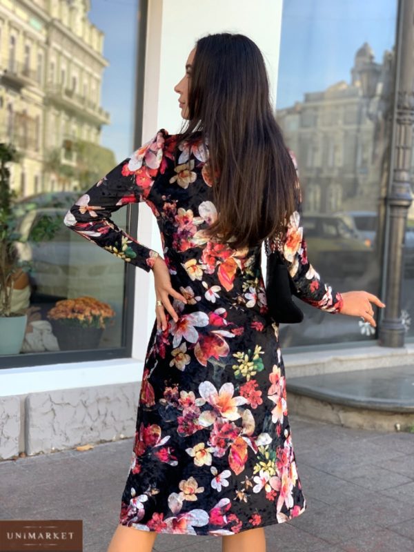 купити жіночу сукню з 3д квітковим принтом недорого з швидкою доставкою по Україні