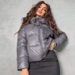 Заказать недорого серую куртку zara на холлофайбере для женщин